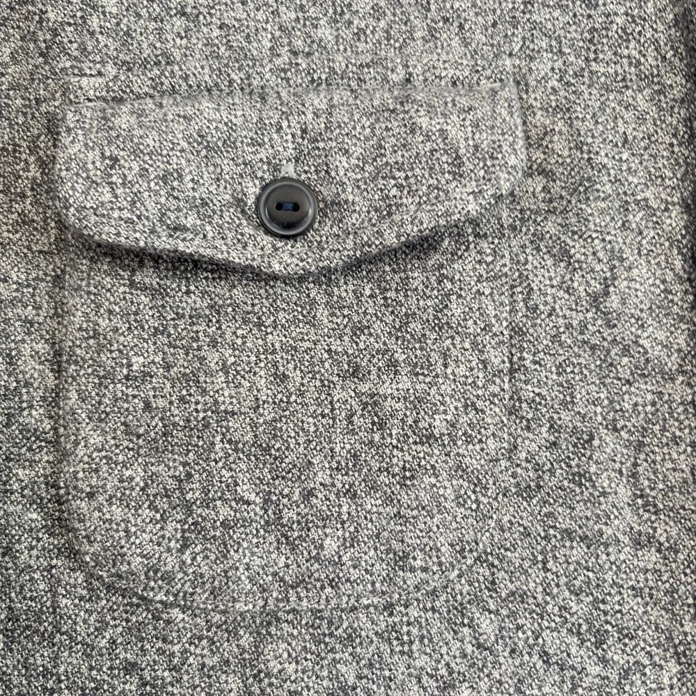 Grayers Heritage Flannels Shirt Mens Large Gray Flannel Button‎ Down Long Sleeve